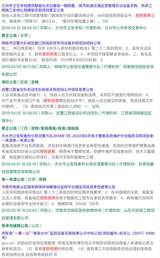 做安防資質(zhì)認(rèn)證能接怎樣的項(xiàng)目？有作用嗎？能中標(biāo)嗎？