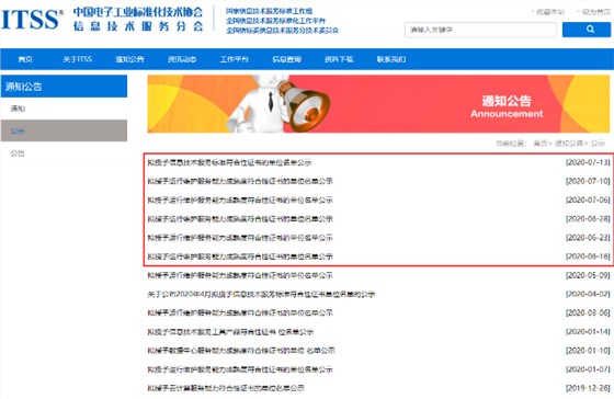 都公示這么多了，你還不知道ITSS現(xiàn)在可以申報(bào)認(rèn)證或年審？