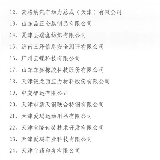 DCMM貫標(biāo)等級(jí)公示2