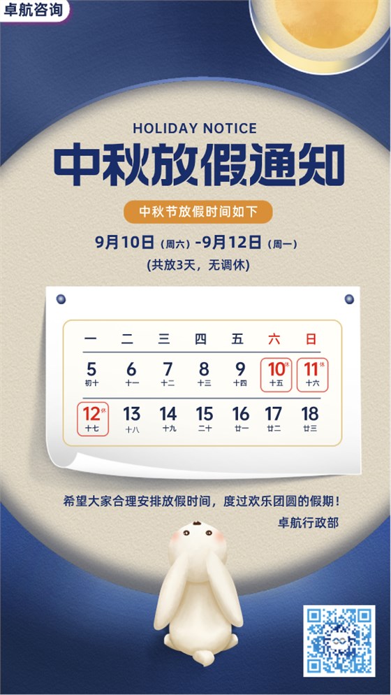 卓航咨詢(xún)祝您2022中秋快樂(lè)！