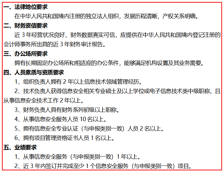 信息系統(tǒng)安全集成服務(wù)資質(zhì)三級(jí)5大要求，卓航分享！