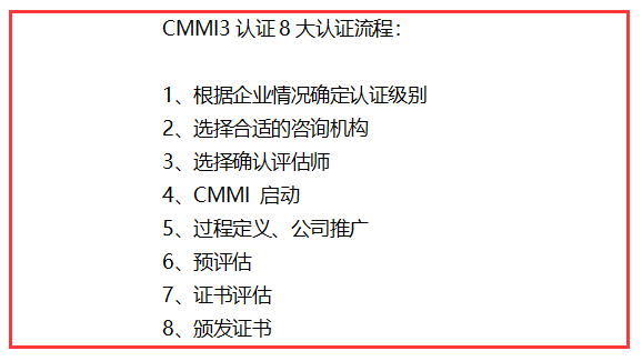 CMMI3認(rèn)證8大認(rèn)證流程，完成這八步，證書就到手啦！