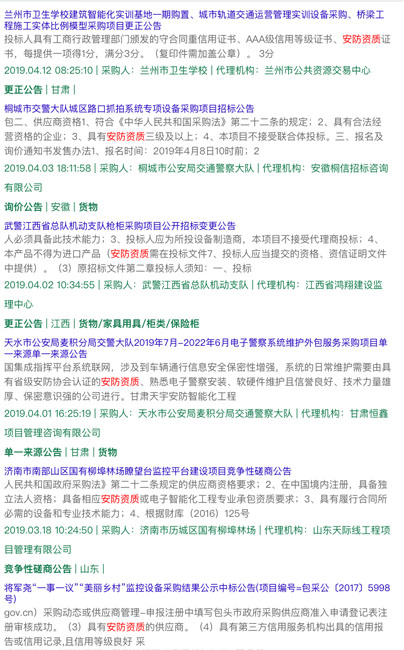 做安防資質(zhì)認(rèn)證能接怎樣的項目？有作用嗎？能中標(biāo)嗎？