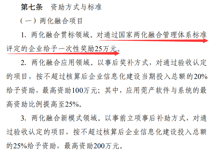 25萬！東莞兩化融合貫標(biāo)補(bǔ)貼2022年截止！卓航咨詢