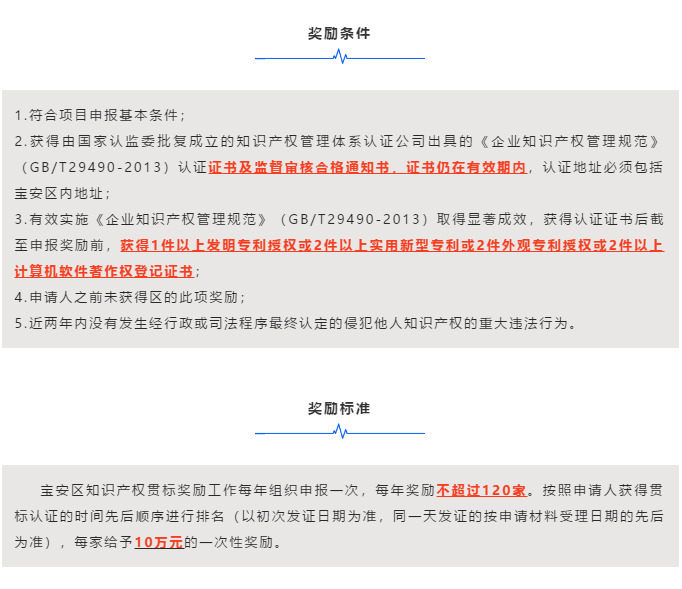 一圖掌握2020年寶安區(qū)貫標(biāo)補(bǔ)貼申報(bào)條件及獎(jiǎng)勵(lì)標(biāo)準(zhǔn)！