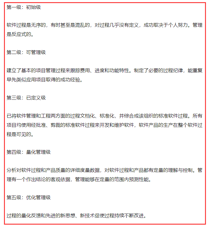 cmmi的五個級別到底是什么？做cmmi認(rèn)證怎么選級別？有標(biāo)準(zhǔn)嗎？